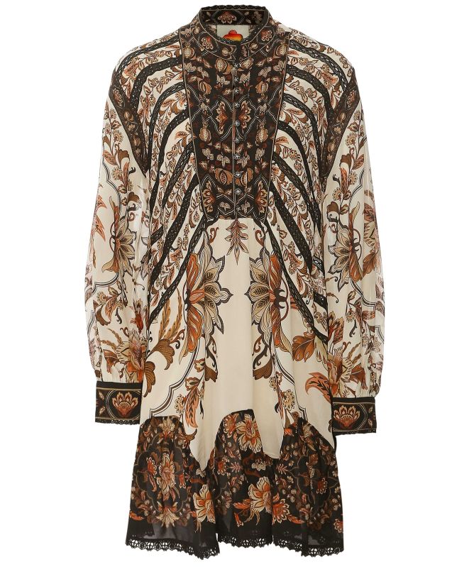 FARM Rio Majestic Garden Lace Mini Dress