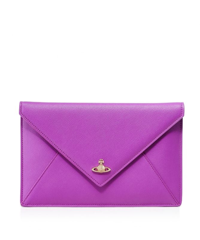 Vivienne Westwood Saffiano Leather Victoria Clutch Bag Jules B