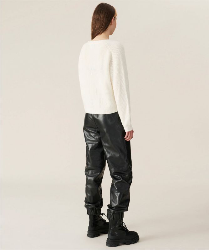 GANNI Soft Wool Knit Cardigan