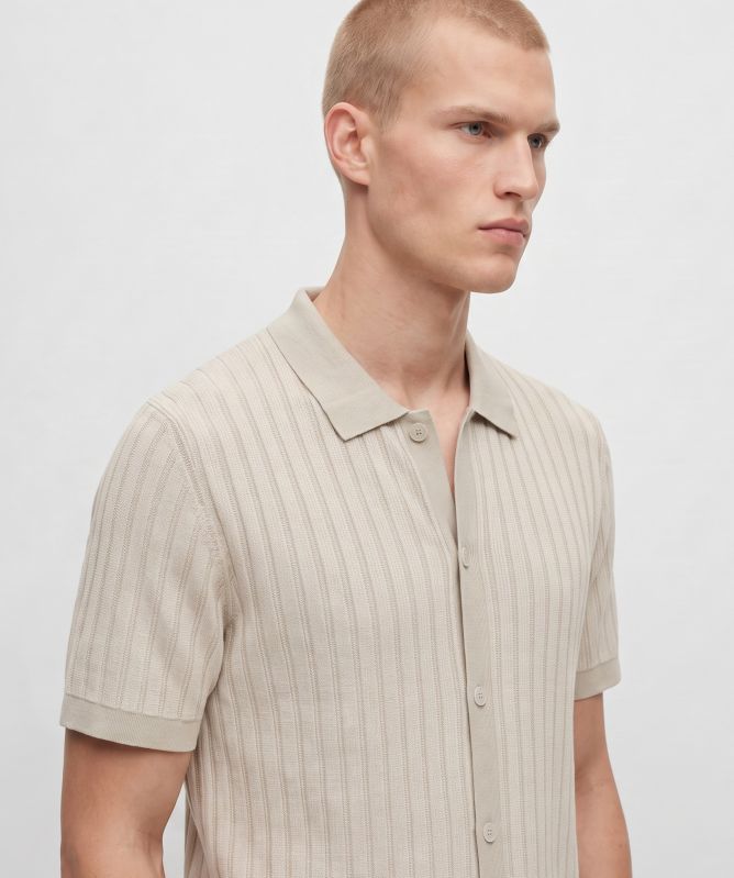 BOSS Kodd Rib-Knit Polo