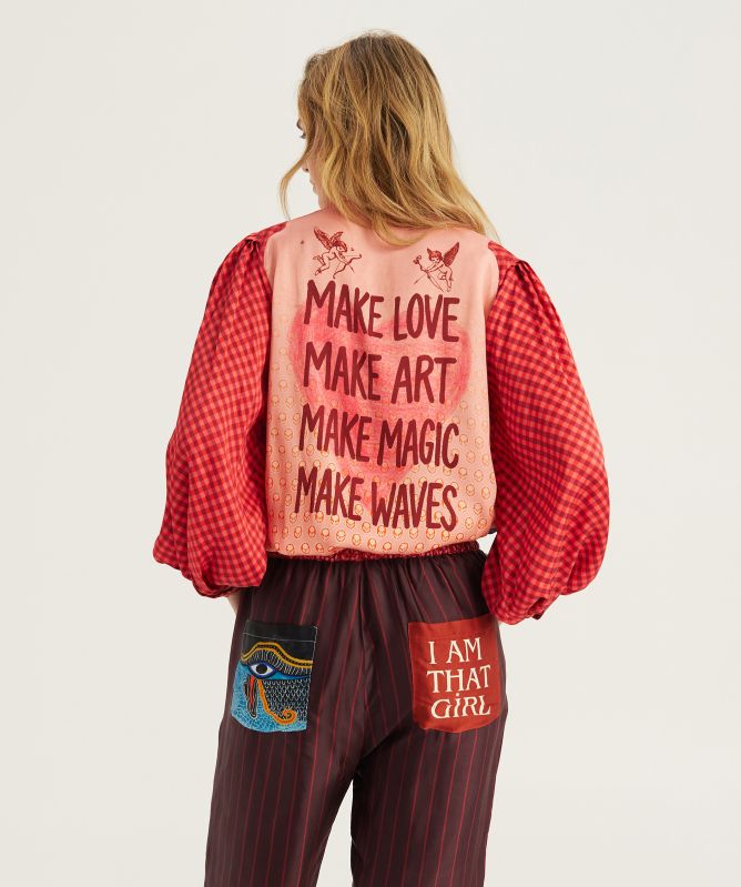 Me369 Nola Printed Tie Shirt