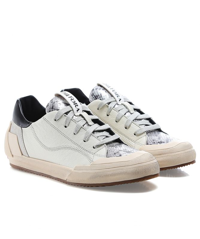 Andia Fora Lace Up Leather Trainers