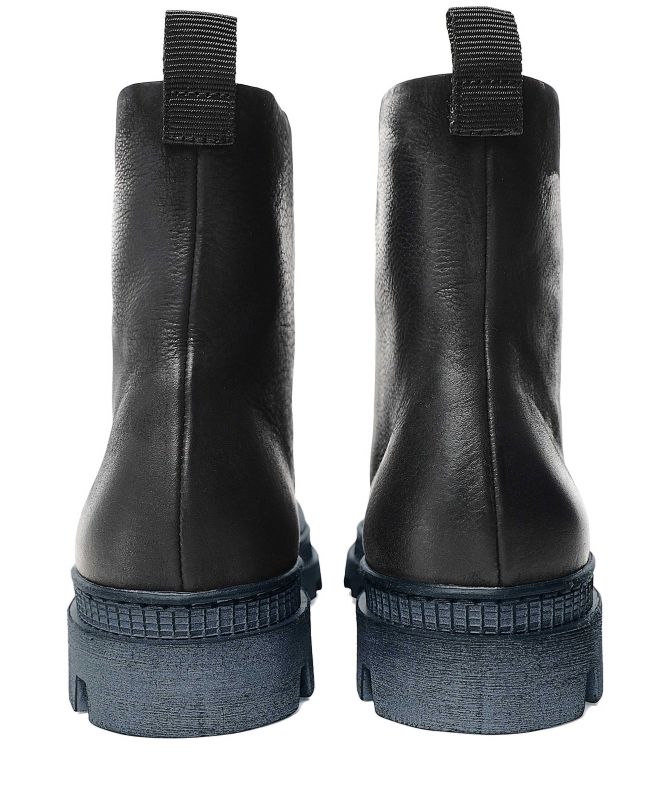 Lofina Zip Front Leather Boots