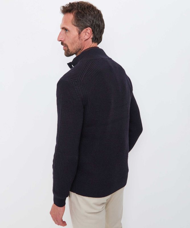 Thomas Maine Rib Knit Mock Neck Jumper