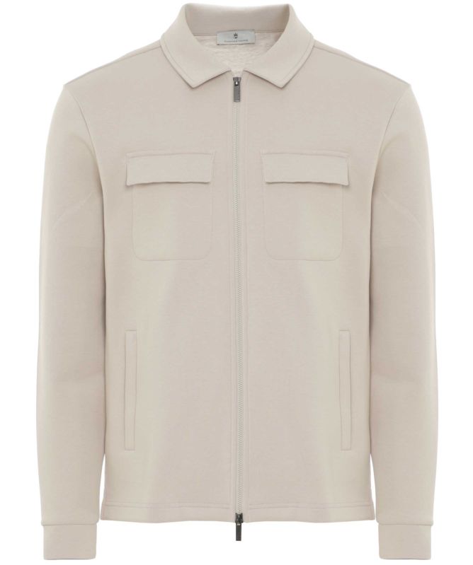 Thomas Maine Collared Full Zip Sweatshirt