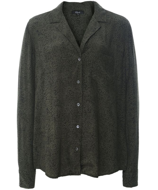 Rails Rebel Silk Speckled Print Shirt