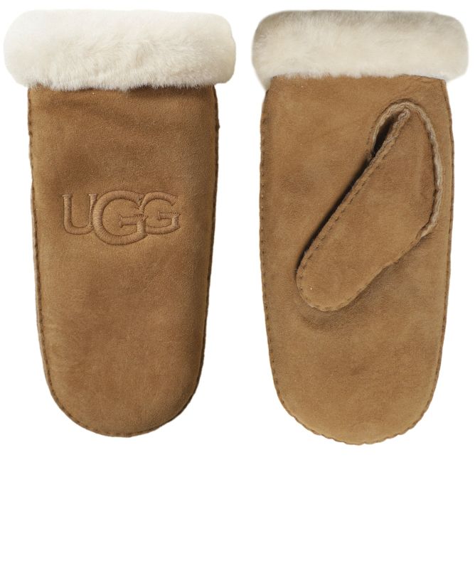 UGG Sheepskin Embroidered Mittens