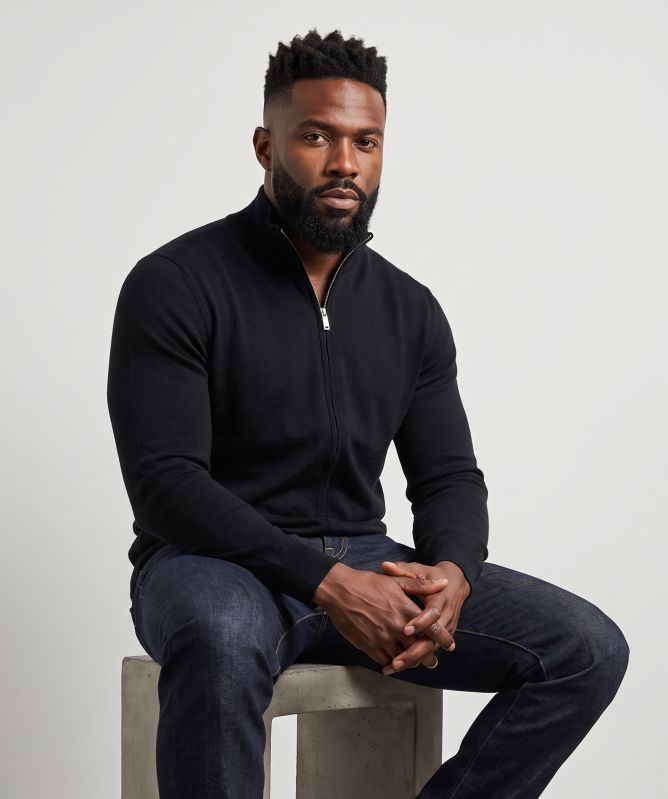 Profuomo Full Zip Cardigan