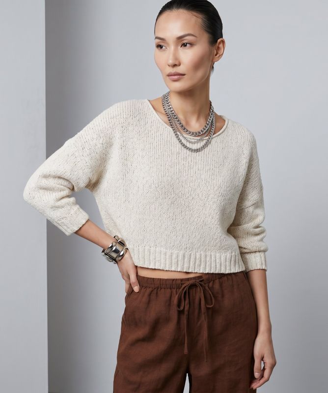 Lurdes Bergada Kombo Cropped Jumper