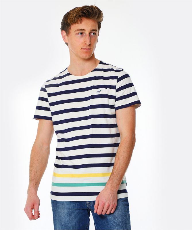 Edmmond Studios Organic Cotton Intruder Stripes T-Shirt