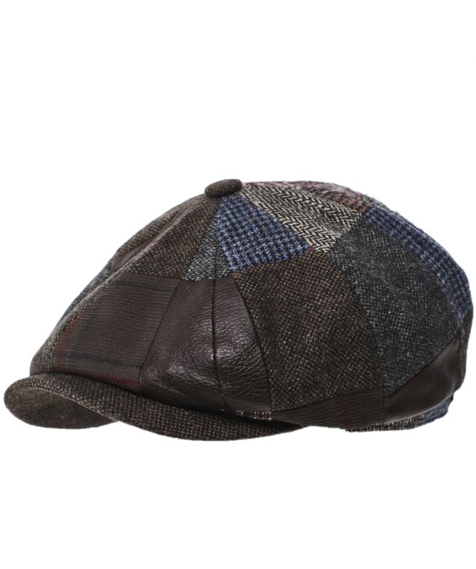 Stetson Silk Blend Patchwork Hatteras Cap