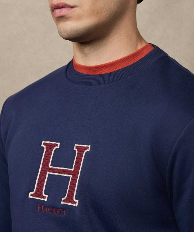 Hackett H Logo Crew-Neck Sweatshirt