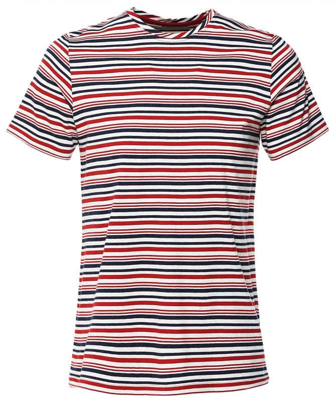 Crew Neck Striped Conduit T-Shirt