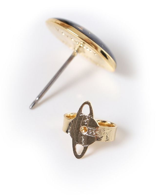 Vivienne Westwood White Loelia Two Way Earrings | Jules B