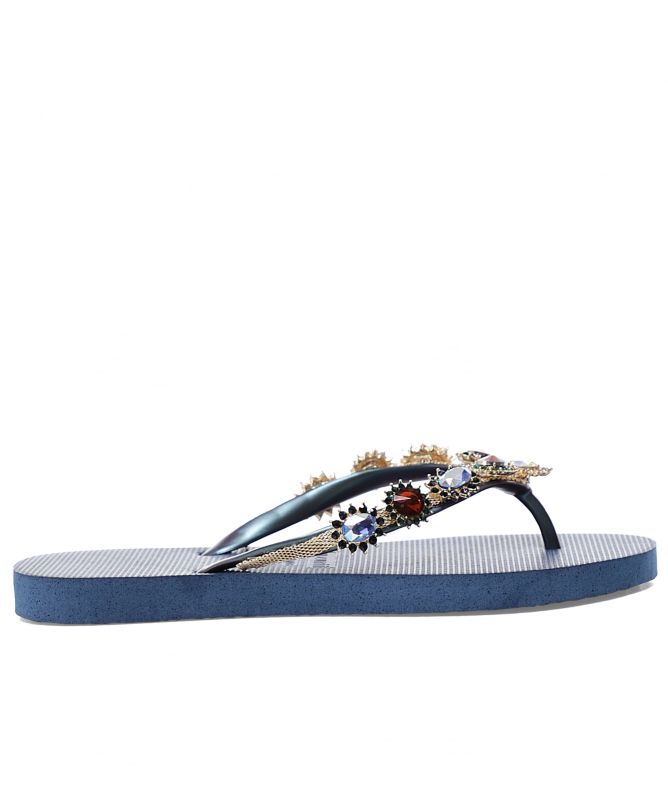 Uzurii Monroe Crystal Flip Flops