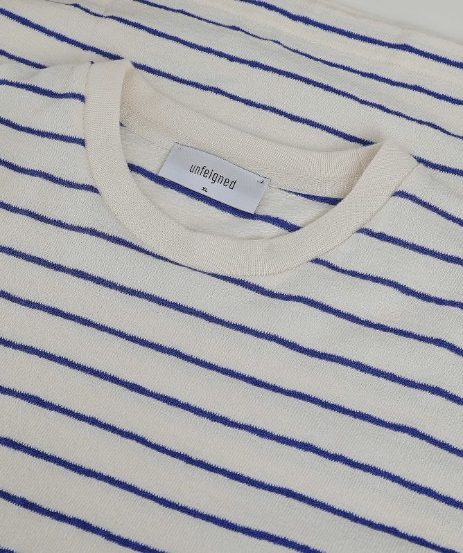 unfeigned Long Sleeve Terry Striped T-Shirt