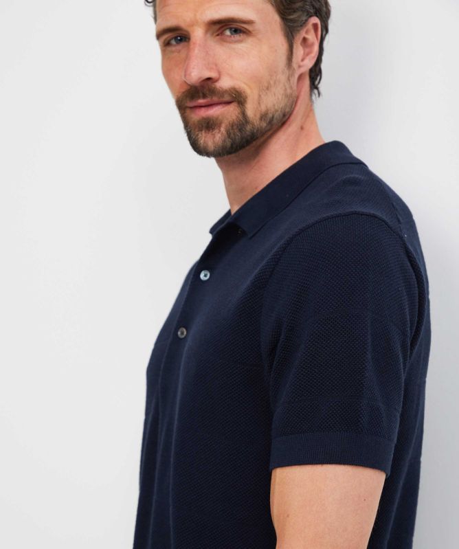 Rodd and Gunn Knitted Masons Flat Polo Shirt