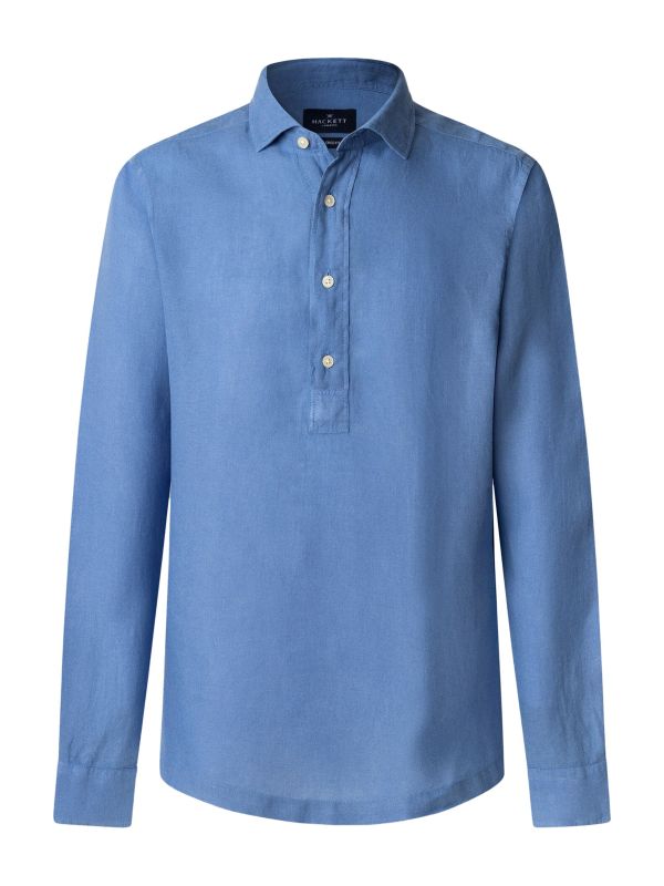 Half Placket Example Hackett Linen Half Placket Shirt