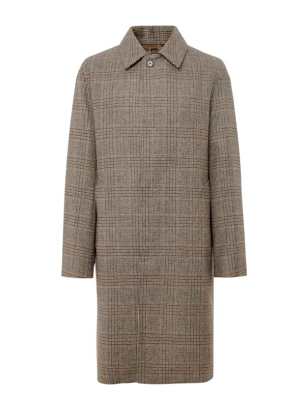 Mackintosh Wool Glencheck Dunkeld Coat