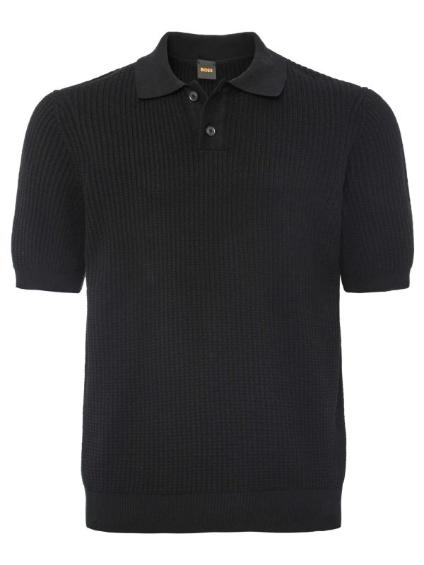 BOSS Rib Knit Akoppo Polo Shirt