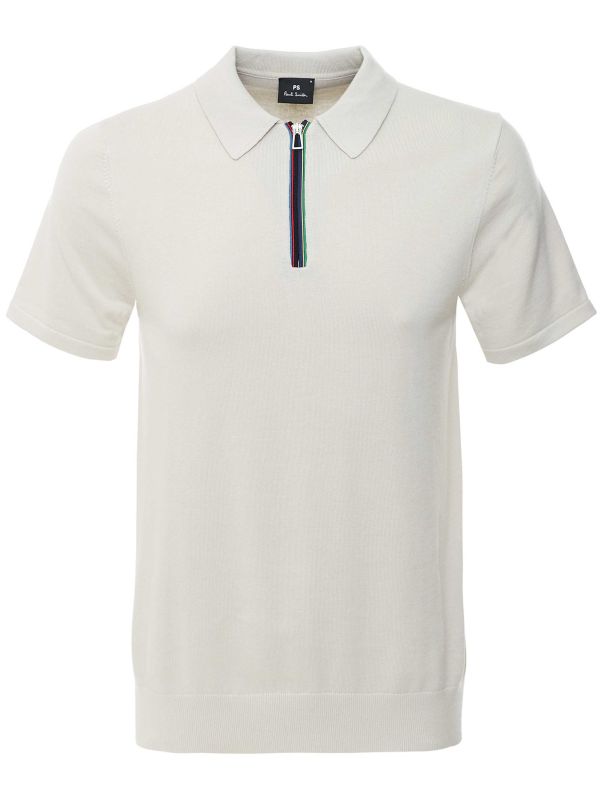 Paul Smith Knitted Zip Polo Shirt