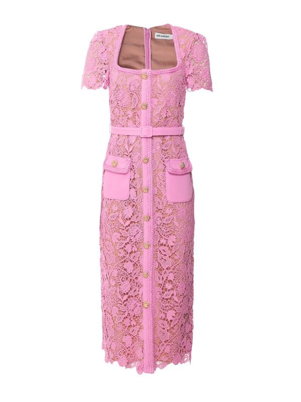 Self Portrait Guipure Lace Midi Dress | Jules B