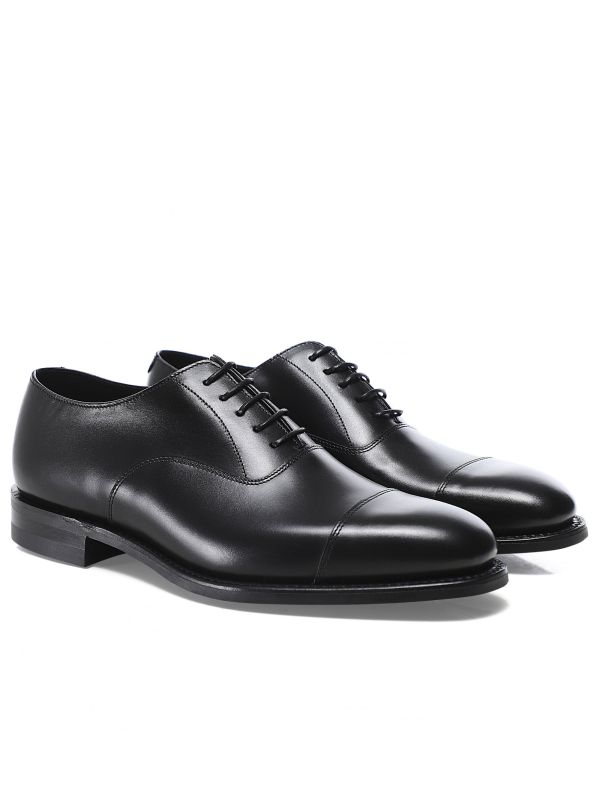 Loake Black Leather Aldwych Oxford Shoes | Jules B