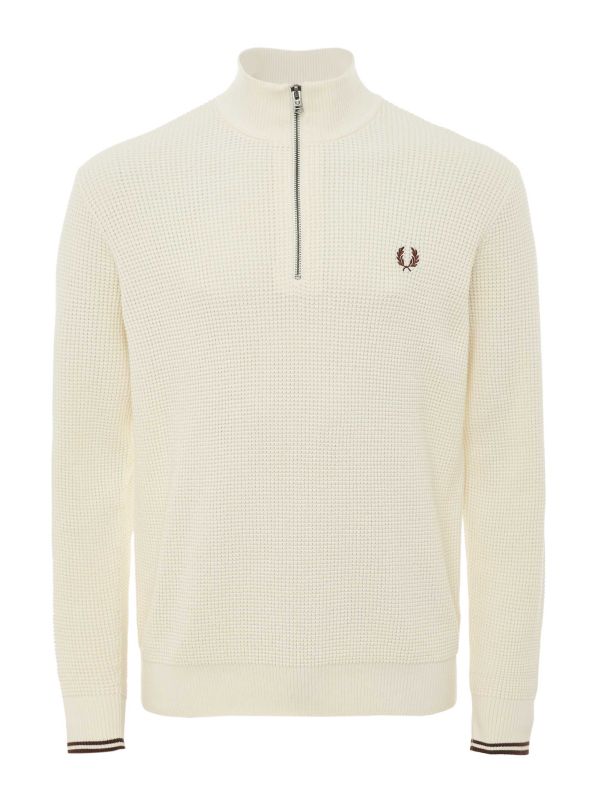 Fred Perry Waffle Stitch Half-Zip Jumper