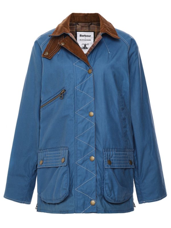 Barbour Blue ALEXACHUNG Carmen Wax Jacket | Jules B
