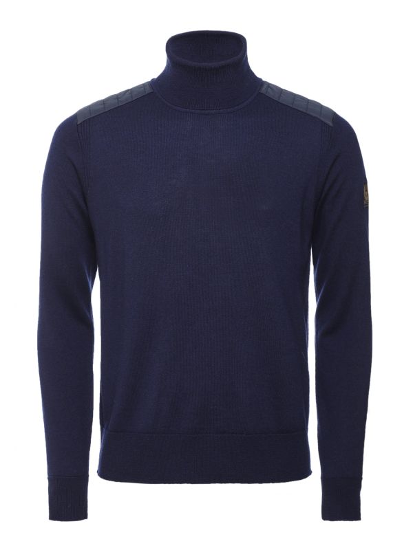 belstaff engineered roll neck