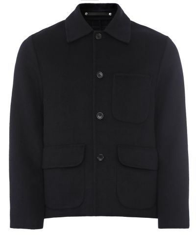 Paul Smith Navy Embroidered Stripe Chore Jacket