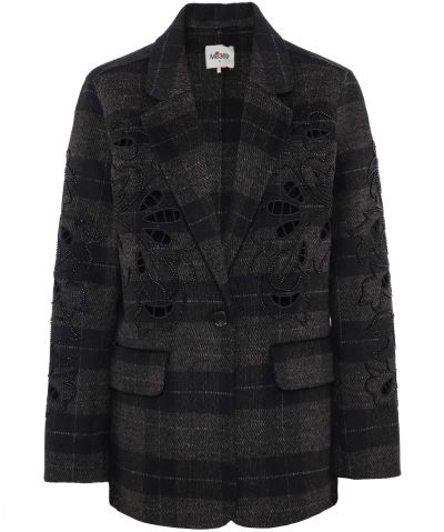 Paul Smith Wool Check Double Breasted Coat | Jules B