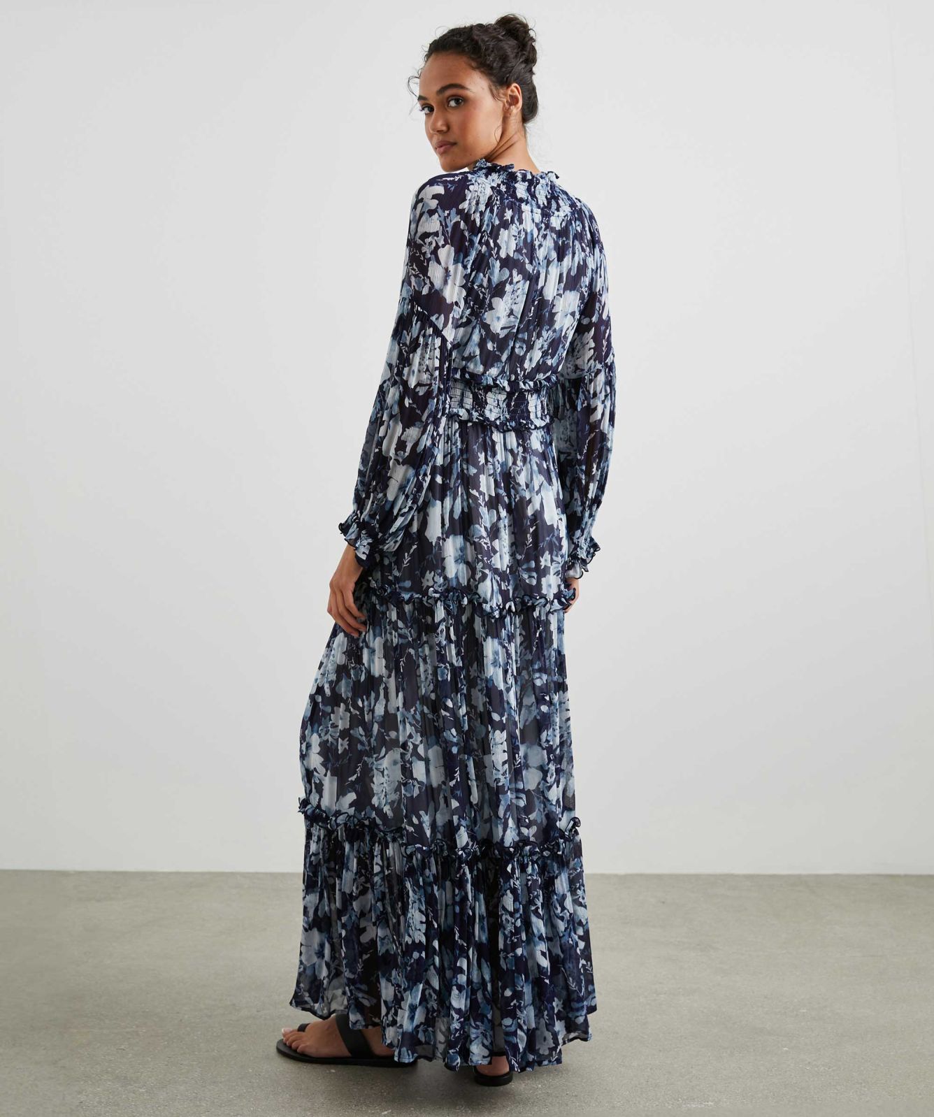 Frederica Flower Strapless Maxi Dress