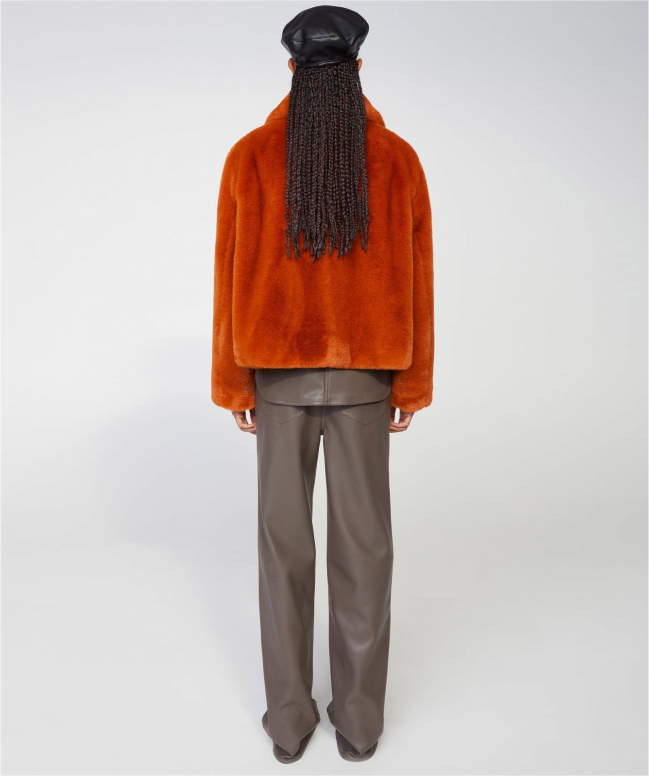 Stand Studio Brown Faux Fur Marcella Jacket Jules B