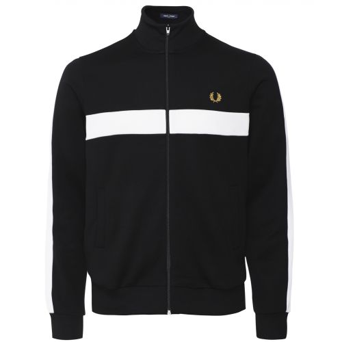 FRED PERRY TRACK JACKET CONTRAST L ブラック Fred Perry Contrast Tape Track Jacket J5557-U35 | OVERKILL