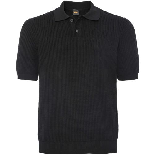 BOSS Rib Knit Akoppo Polo Shirt
