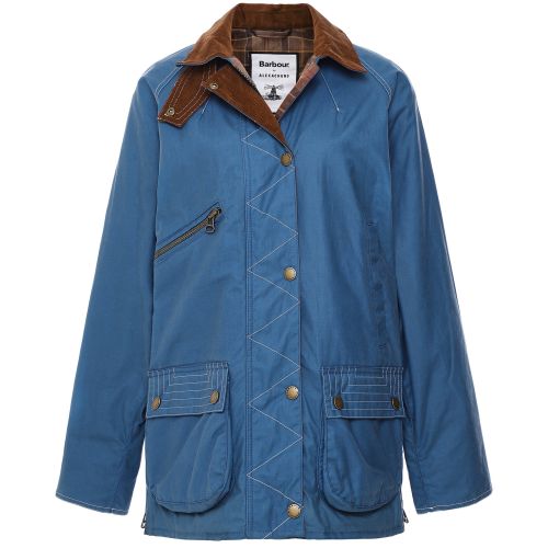Barbour Blue ALEXACHUNG Carmen Wax Jacket | Jules B