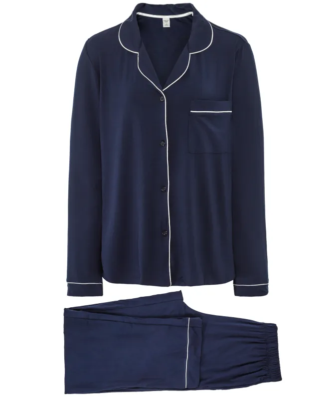 Chelsea Peers Modal Long Button Up Pyjamas