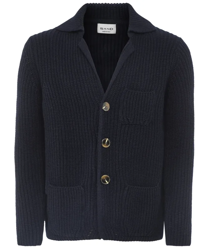 Sand Dean Button-Front Cardigan