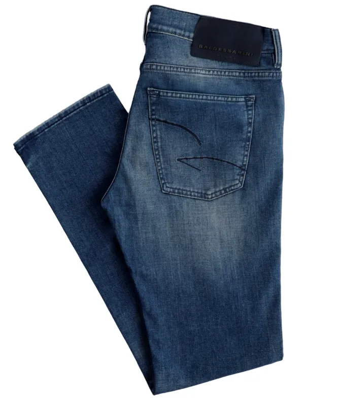 Baldessarini Slim Fit Distressed Jeans