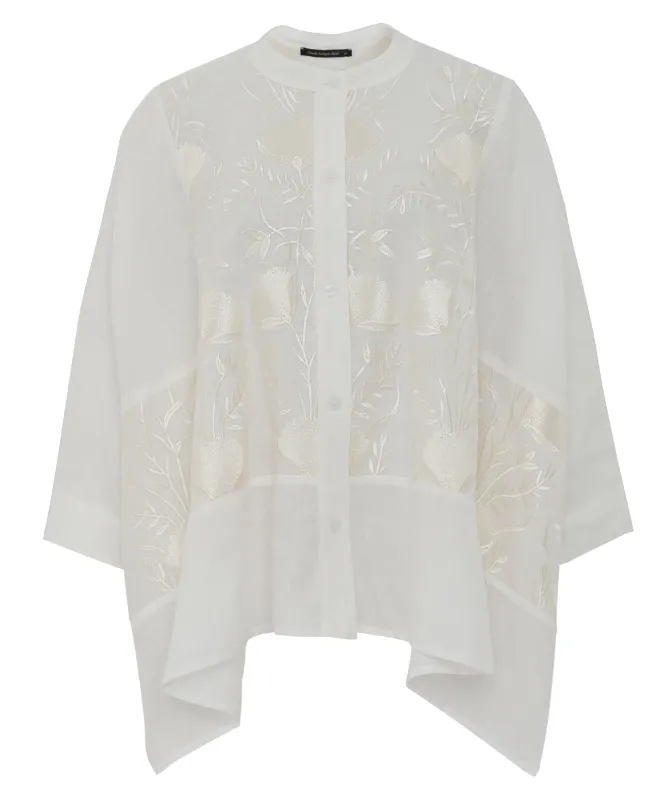 Greek Archaic Kori Blossom Oversized Shirt
