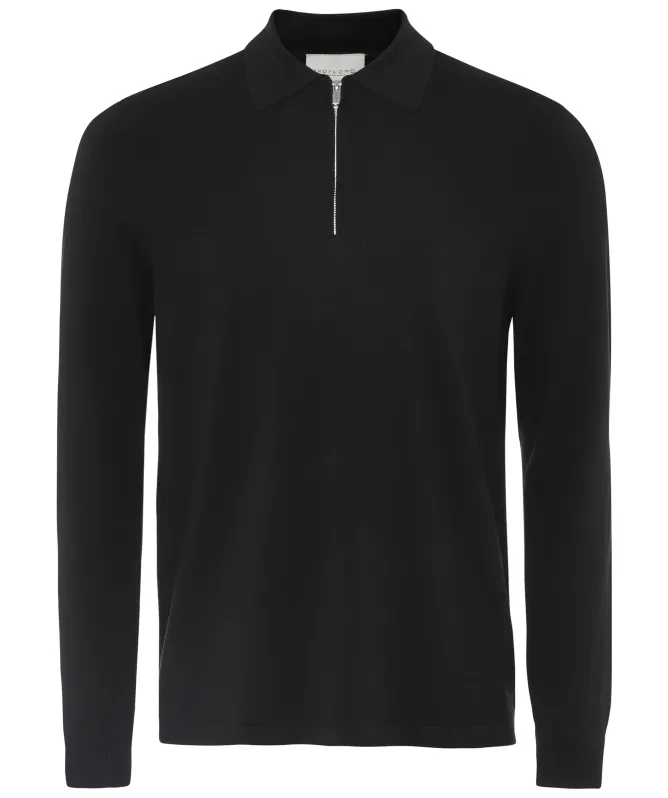 Profuomo Polo Half Zip Jumper