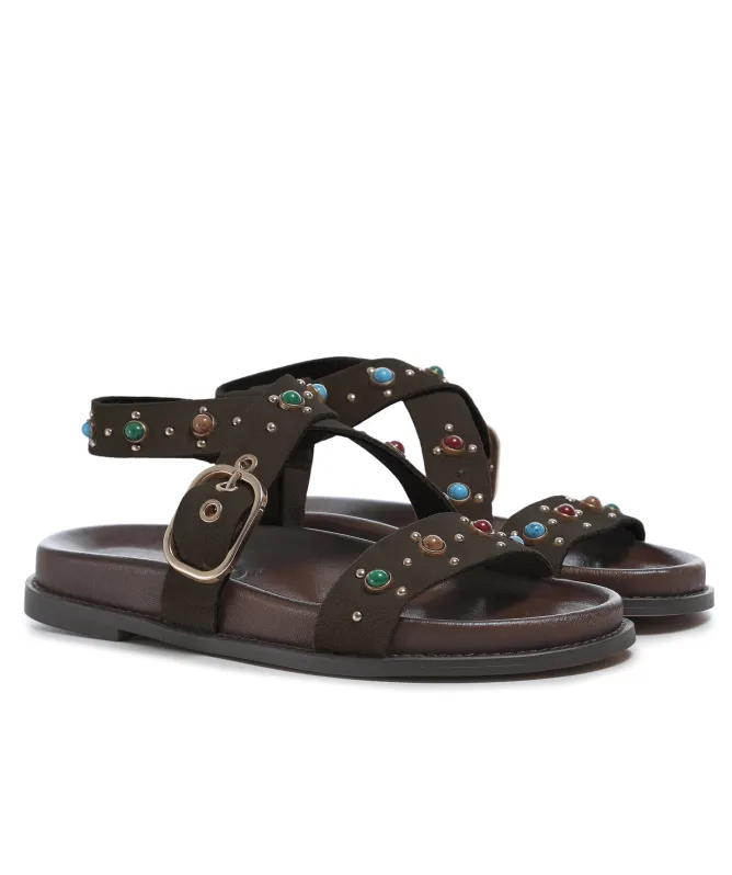 INUOVO Studded Strap Sandals