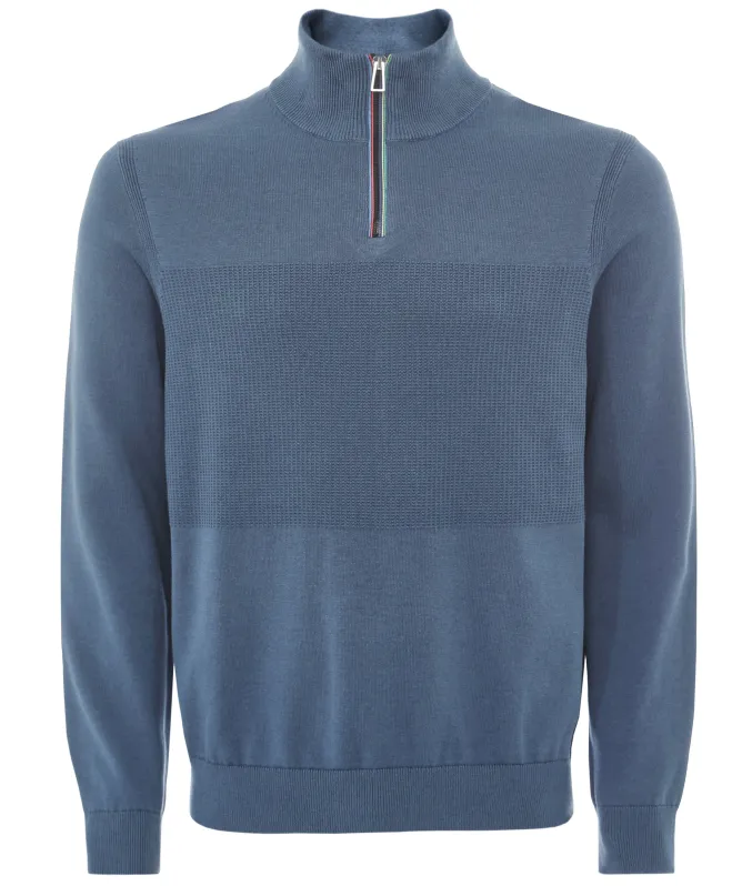 Paul Smith Sports Stripe Quarter Zip Sweater