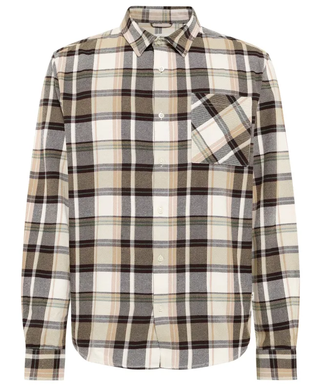 Knowledge Cotton Light Flannel Checkered Shirt