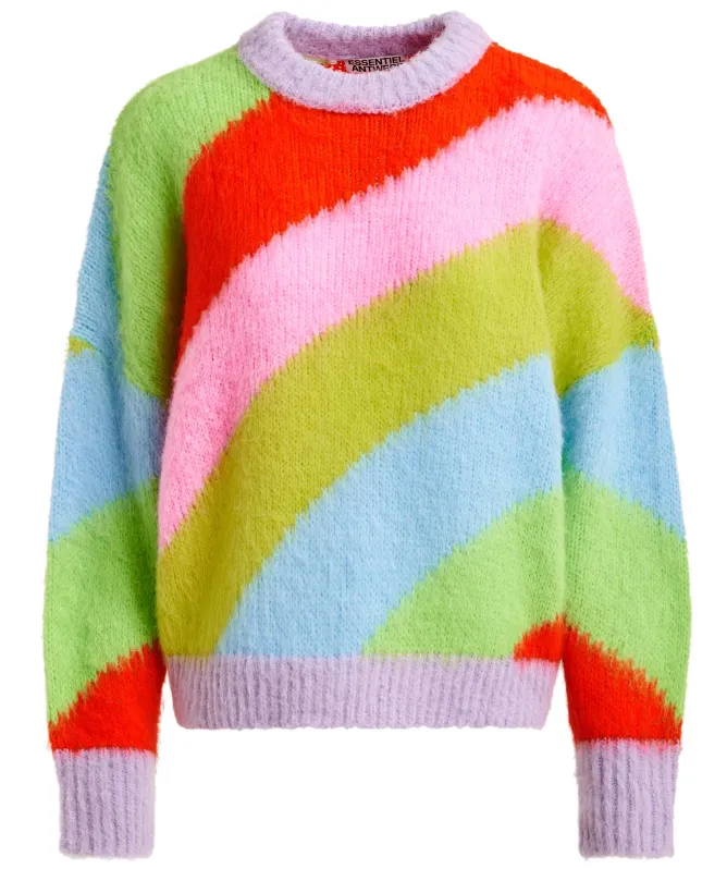 Essentiel Antwerp Jolor Intarsia Knit Striped Jumper