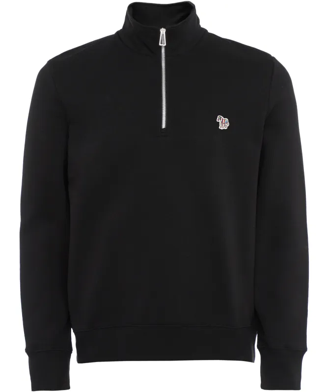 Paul Smith Zebra Logo Quarter Zip Sweatshirt