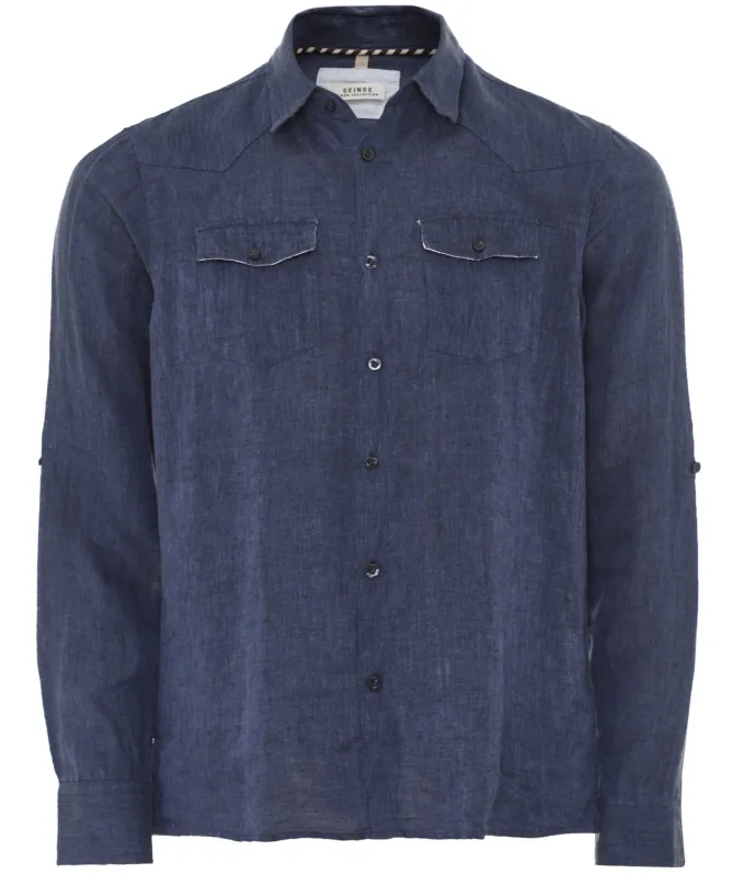 Seinse Long-Sleeve Linen Shirt