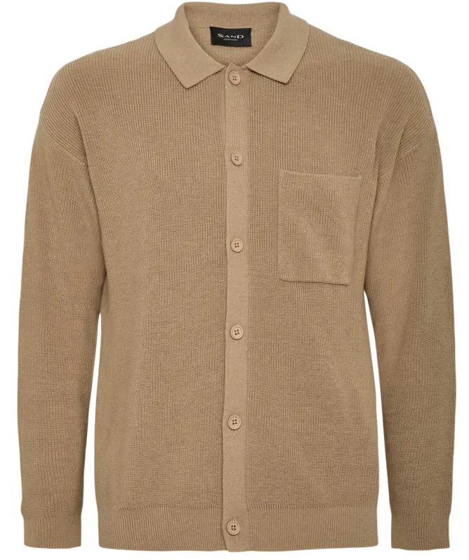 Sand Liam Knitted Cardigan