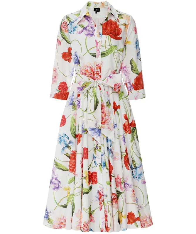Lavi Spritz Shirt Midi Dress
